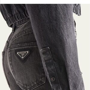 Prada Black Flare & Wide Leg Jeans